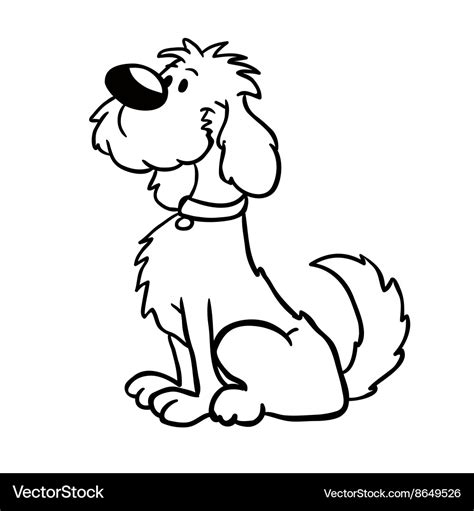 dog cartoon black and white|black and white dog cartoon images.